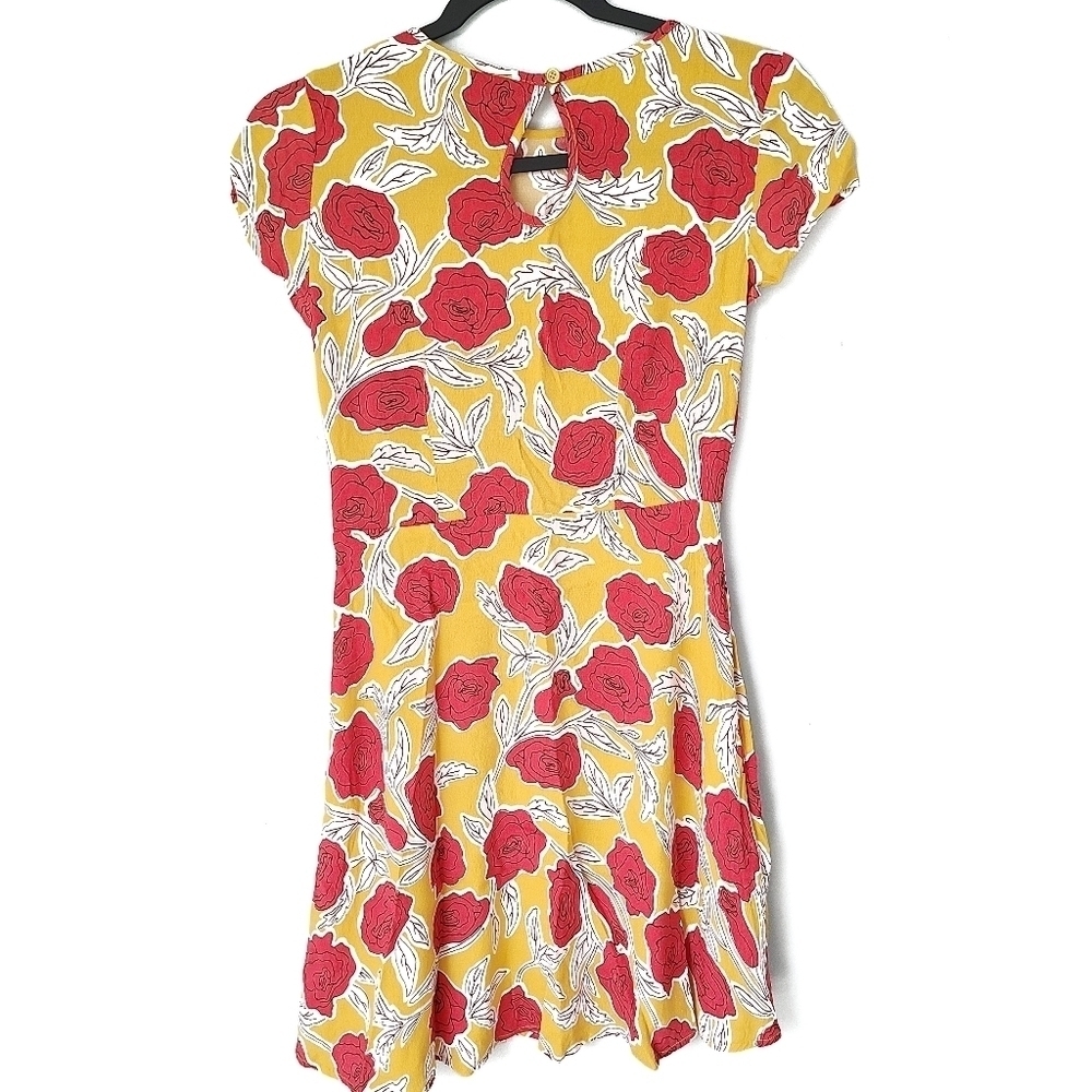 & Other Stories Yellow Floral Mini Dress - Picture 3 of 7